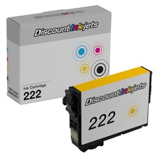 DI Ink Cartridge Replacement for Epson 222 SY Yellow T222420 WF-2960 XP-5200