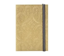 Christian LaCroix A6 Journal, Gold Paseo Pattern - 4.25" X 6" - Layflat