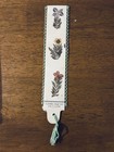 Vintage Bookmark w/ Tassel, Floral Pattern, Israel Travel Theme, Multicolor — photo 4