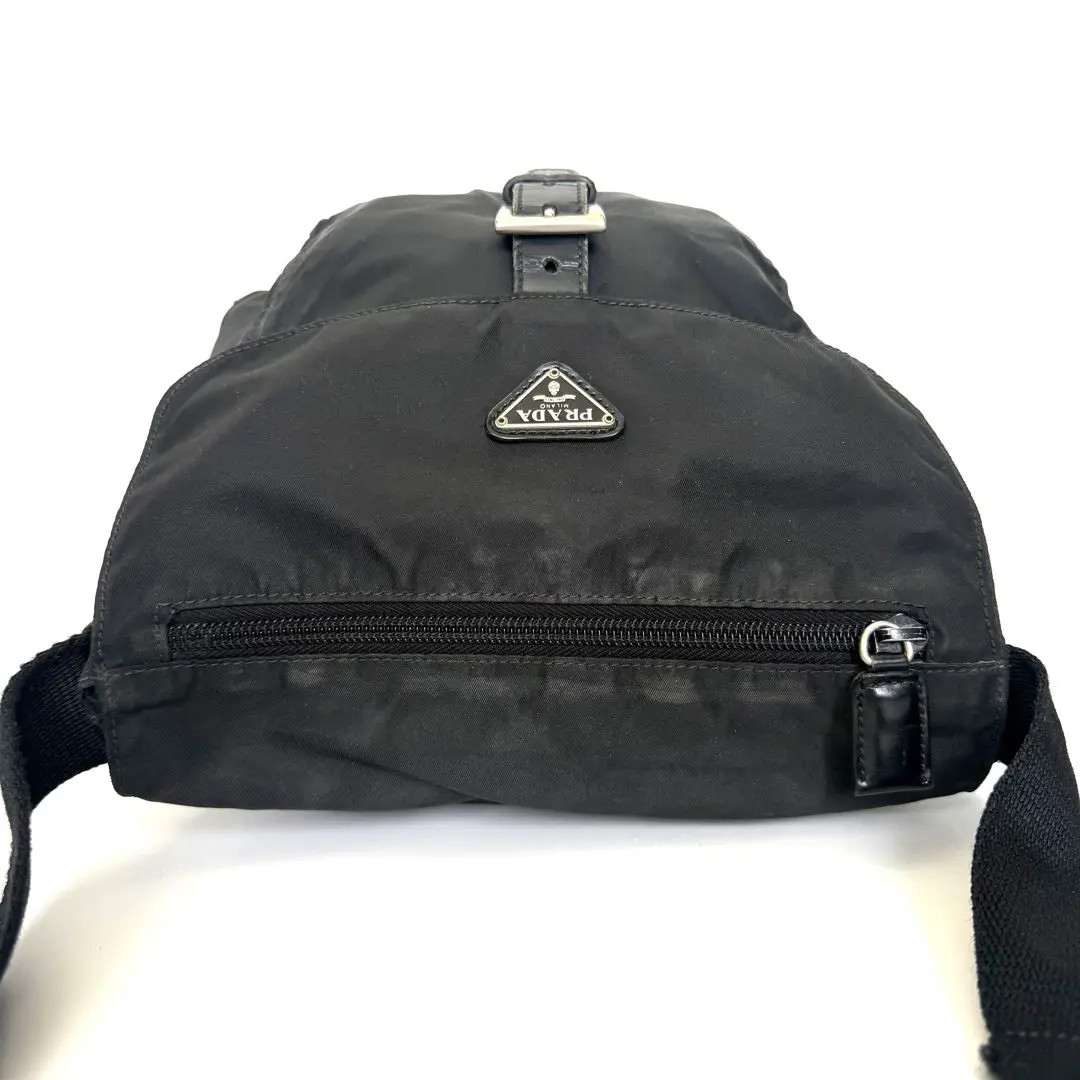 PRADA Nylon Leather  Shoulder Bag Black Women Authentic From JAPAN FS thumbnail 5