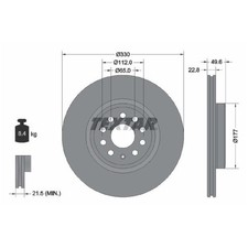 2x Bremsscheibe vorne für VW ID.3 E11 | 26245958
