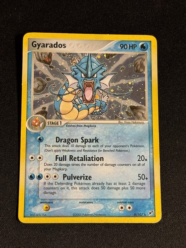 The Pokémon Company Gyarados 8/107 EX Deoxys Holo Rare English LP SWIRL