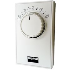 Dayton 6Gvx8c Line Volt Mechanical Tstat, Cool, 50-90 Degrees F, 120 To 277Vac,