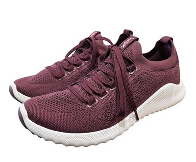 Aetrex Women's Burgundy Mesh AS107W Carly Lace-Up / Slip-On Sneaker  Size 8.5