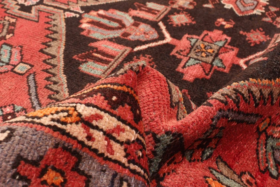 Alfombra de corredor tradicional oriental vintage anudada a mano de 3'10" x 7'10" Foto 3 de 4