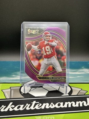 2020 PANINI Select NFL Football PURPLE PRIZM Card Joe Montana San Francisco 49er
