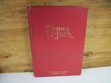 VINTAGE 1980 HYMNS OF FAITH CHURCH HYMNAL SONG BOOK - RED HARDCOVER