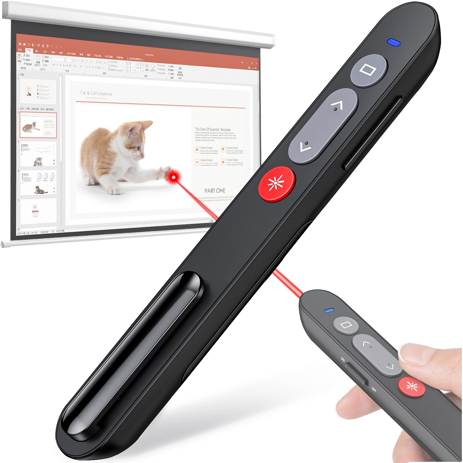 Laser Pointer for Presentations, Wireless Presenter Clicker 