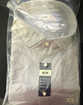 Joseph Abboud Modern Fit 3XL Big & Tall Gray Dress Shirt 19 36/37 Easy Care