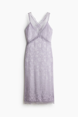 lace the label dresses Plum Cinched Lace Mini Dress with Tie main image 1