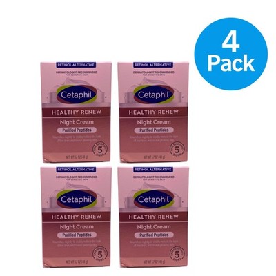 Cetaphil Healthy Renew Night Cream Purified Peptides 1.7 oz 4 Pack New