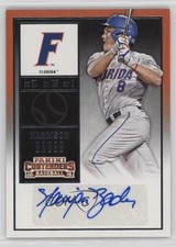 2015 Contenders College Ticket Harrison Bader (Grey Jersey Blue Ink) Auto 1ln4