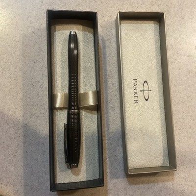 Parker IM premium Deep Gunmetal roller ball pen With Box 