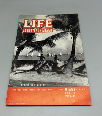 Vintage 1938-1939 Life Is Better In Miami Booklet