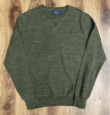 Polo Ralph Lauren Sweater Men Small Green Pullover Crew Neck Pony Preppy S