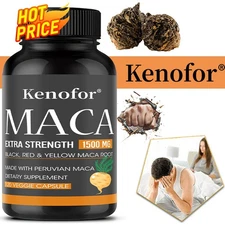 Extra Strength Organic Maca Root 1500mg Capsules - Endurance - Energy & Health