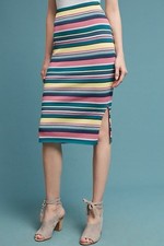Maeve Anthropologie Iana striped midi skirt size small