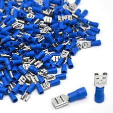 200Pcs Female Spade Connectors 1/4" 6.3Mm Vinyl Insulated Quick Disconnect