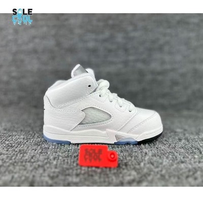 Nike Air Jordan 5 Retro OG 'White Metallic Silver' TD TODDLERS