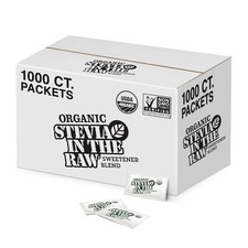 Organic Stevia Sweetener Packets 1,000 Ct Zero Calorie Sugar Substitute USDA