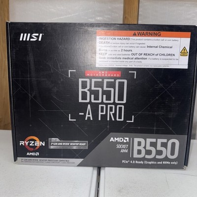 B550-A PRO Proseries Motherboard (AMD Ryzen 5000, AM4, DDR4, Pcie 4.0, SATA 6Gb)