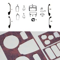 Innenraum Dekor Cockpit FüR Hyundai Santa Fe 2002-2006 Wurzelholz Optik 14 Tlg