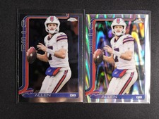 2025 Topps Chrome Josh Allen #34 Raywave Refractor Bills Lot*2 JY26