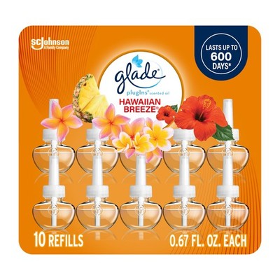 Glade PlugIns Refills Air Freshener, Scented and 6.7 Fl Oz (Pack of 1), Clear 