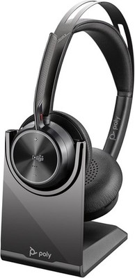 Plantronics Poly Voyager Focus 2 UC B825-M Stereo USB-A Headset MIT Ladestation