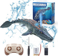 Remote Control Dinosaur Toys for Kids 3 4 5 6 7, Mosasaurus Diving Toys RC Boat