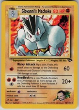 Giovanni's Machoke 42/132 Uncommon Gym Challenge Pokemon MP Unlimited on eBay
