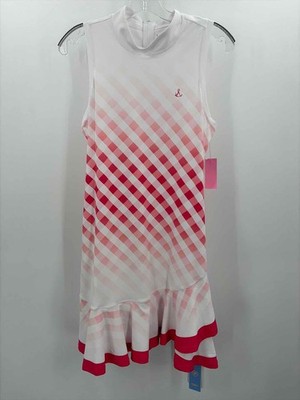 Pre-Owned Ace Golfs White Size Medium Midi Athletic Dress