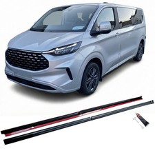 Seitenschweller Spoiler Schwarz Glanz für Ford Tourneo Transit Custom 2023- L2