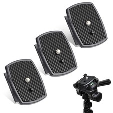 43x43mm Universal Camera Tripod Mount Quick Release Plate With Screws 3 PCS