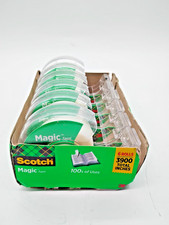 Scotch Magic Invisible Tape 6 Rolls with Dispensers Clear Office Home School