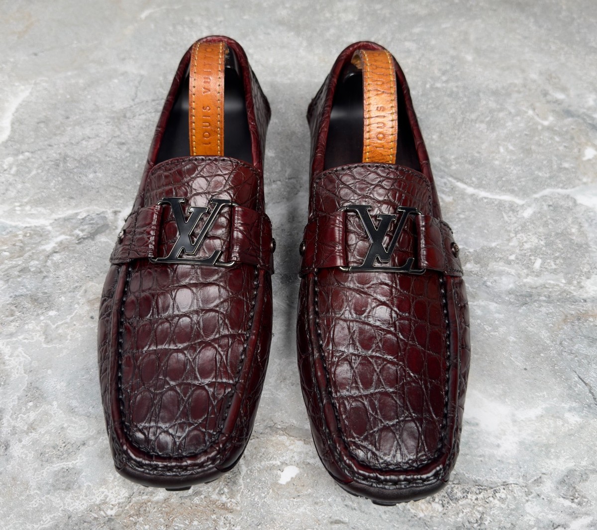 Louis Vuitton Monte Carlo Maroon Crocodile Alligator Skin 9 
