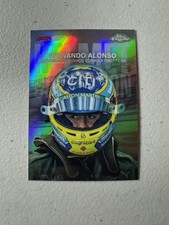 2025 Topps Chrome Formula 1 F1 Fernando Alonso Helmet Collection Refractor #HC-6