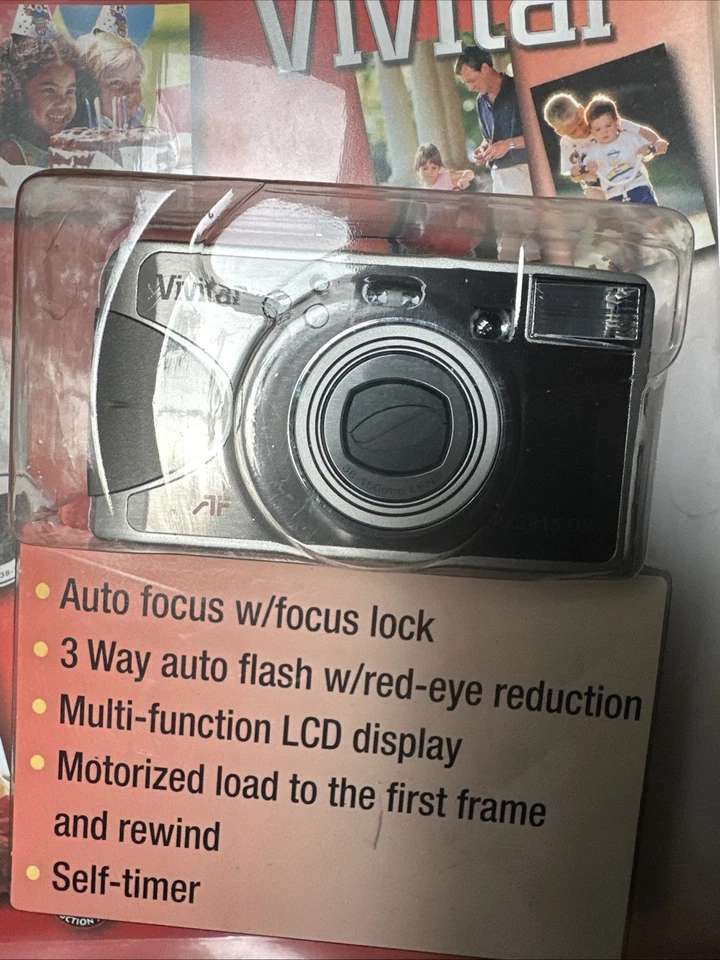 Vivitar PZ3815 DB Date Back 38-150mm Power Zoom 35mm Point’n Shoot Camera NIP! - Image 4 of 4