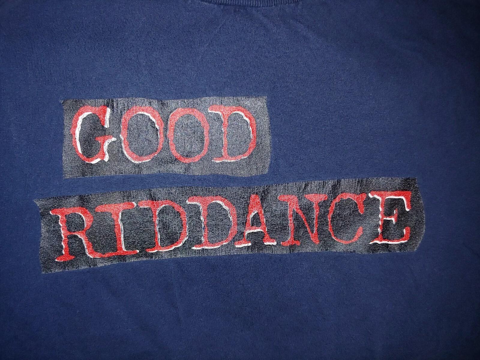 Vintage Good Riddance Punk Rock Band TShirt XL Blue 1… - Gem