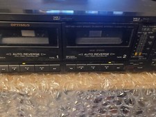 For PARTS Or Repair Optimus SCT-89 Full Logic Dual Stereo Cassette Deck