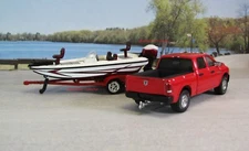 2009 - 2018 Dodge Ram 2500 + Bass Pro Fishing Boat Model 1/64 Scale Limited Set