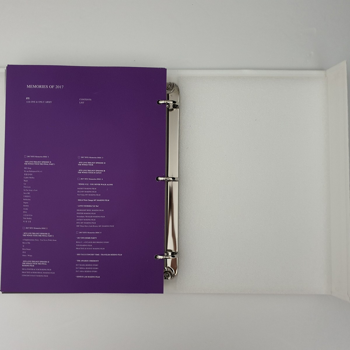 BTS Official Memories Of 2017 DVD Full Package jimin Photocard 3-7