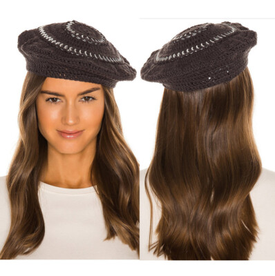 Ganni Cotton-Knit Beret | eBay display picture 1