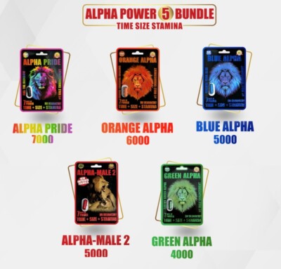 Alpha Power 5 Bundle Best Male Enhancement & Sexual Enhancement -