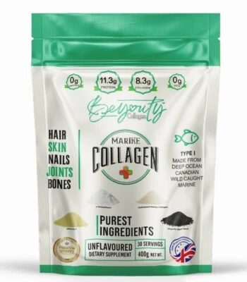 BEYOUTY COLLAGEN+ Collagen Powder Pure MARINE FISH Protein Peptides - 400g