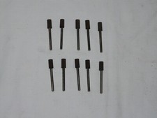 10 St&uuml;ck Schleifstift  &Oslash; 5x10 mm, Schaft &Oslash; 3 mm  Lukas K&ouml;rnung braun