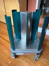 Cres Cor 501-8-240 Aluminum Dish Dolly with 4 Section Platform (21x21x32)