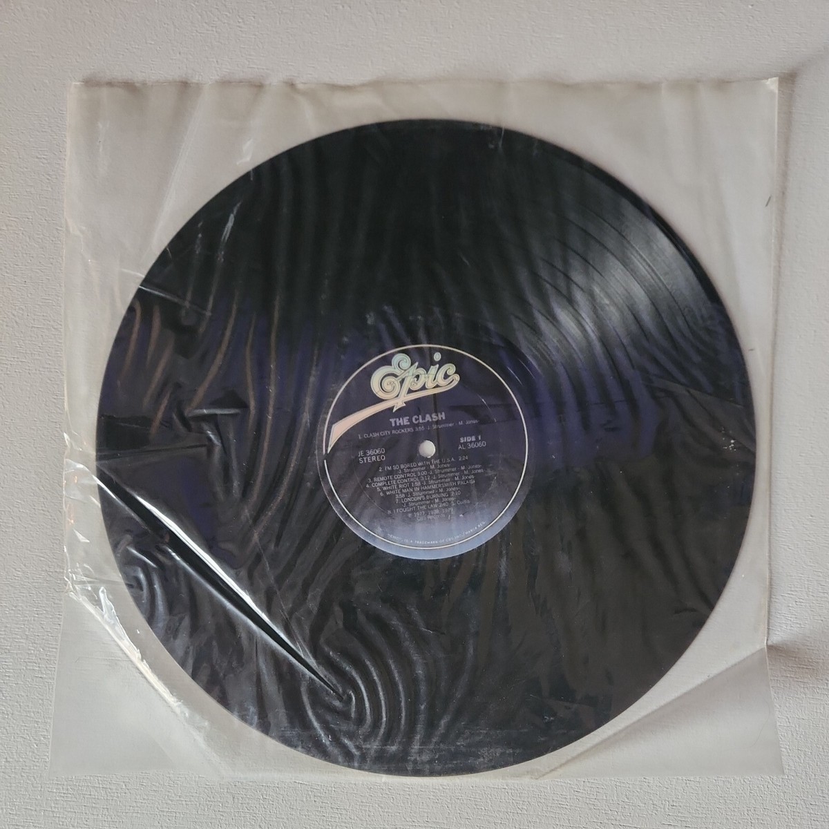 The Clash, Self-Titled LP, Vintage Vinyl Record, 1979