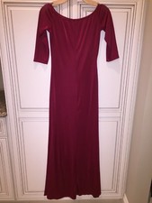 BRAND NEW W/O TAGS, WOMEN'S OFF THE SHOULDER BURGUNDY MAXI DRESS, GORGEOUS ON 