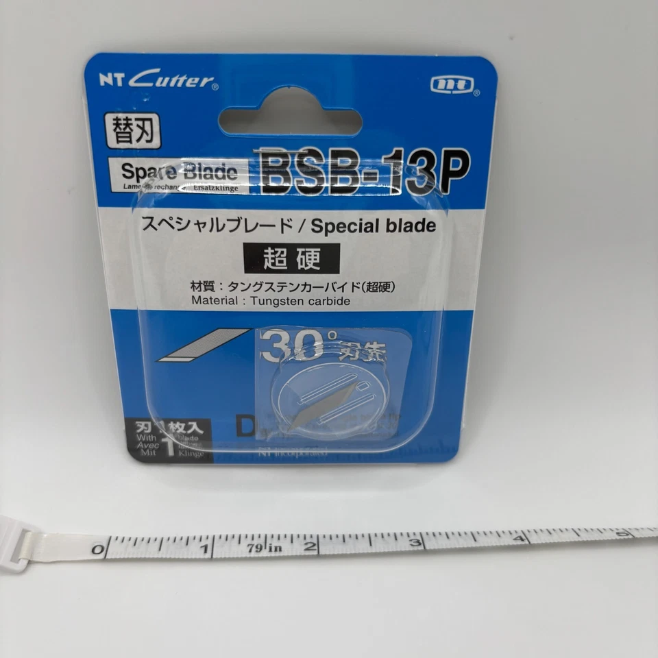 NT Cutter BSB-13P Spare Blade 20 Set Pen Type Design Knife 30° Carbide t=0.40mm - Image 3 of 4